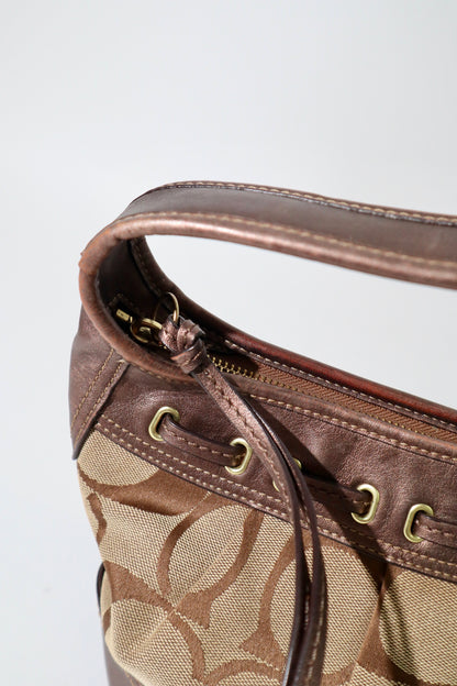 Coach Ergo with Bow Shoulder Bag in Bronze (12719)