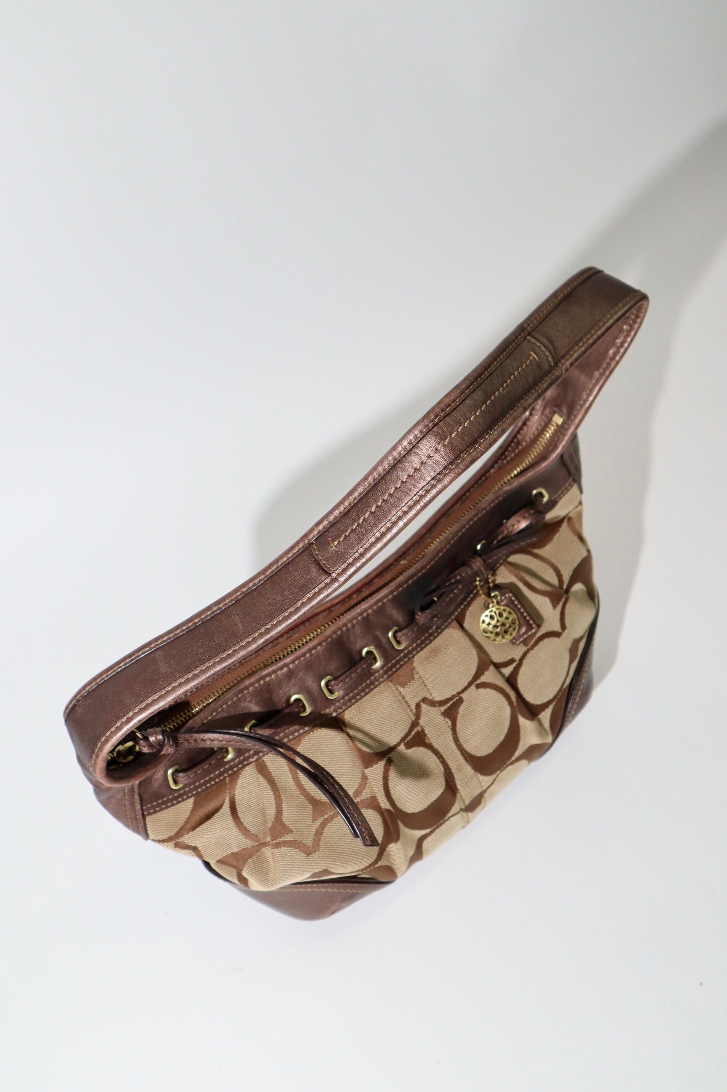 Coach Ergo with Bow Shoulder Bag in Bronze (12719)