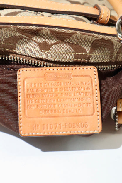 Vintage Coach Hampton Clip Handbag – Signature Canvas – Style F08K06
