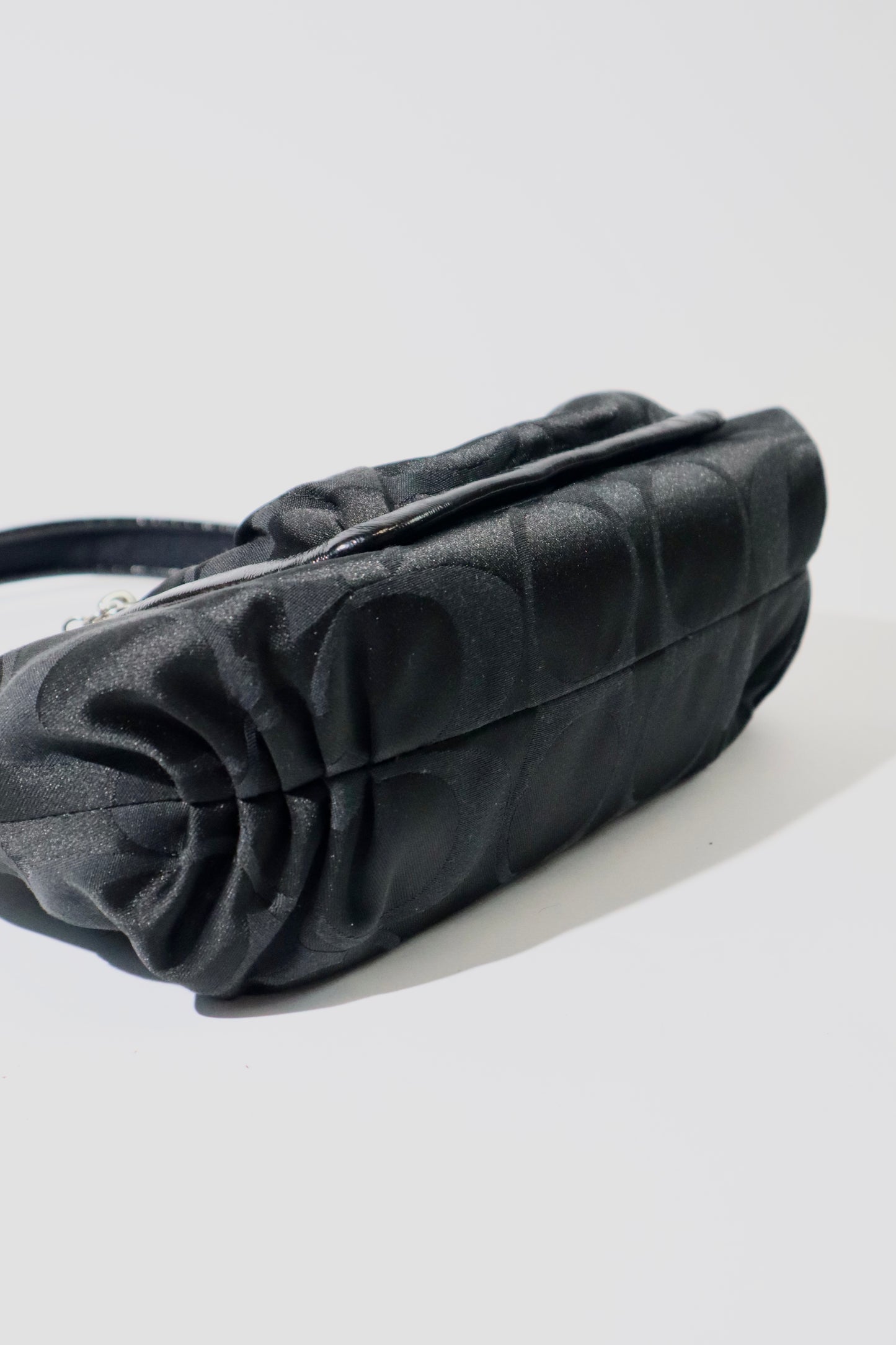 Coach Poppy Signature Canvas Shoulder Bag in Black - 14562