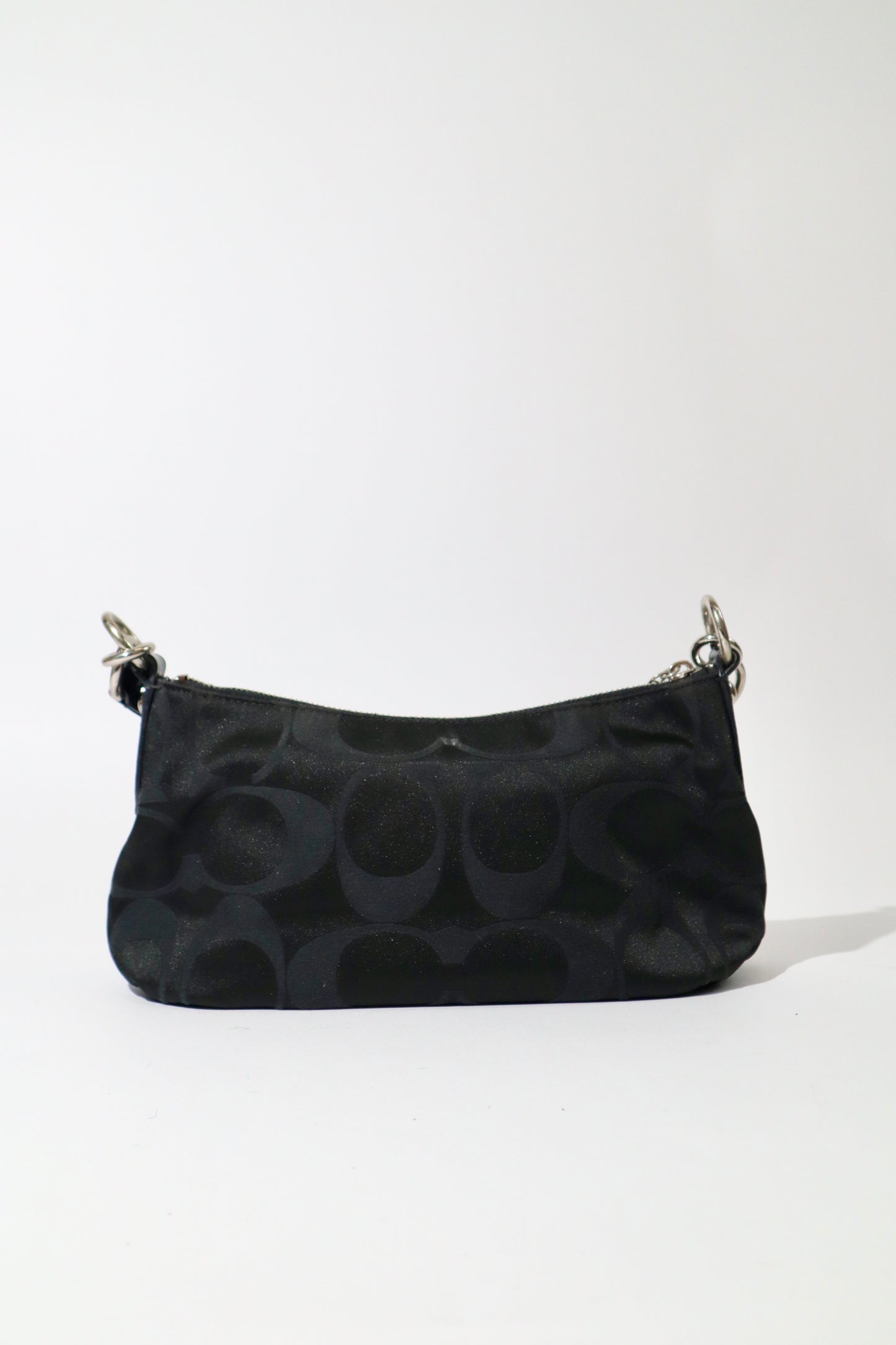 Coach Poppy Signature Canvas Shoulder Bag in Black - 14562