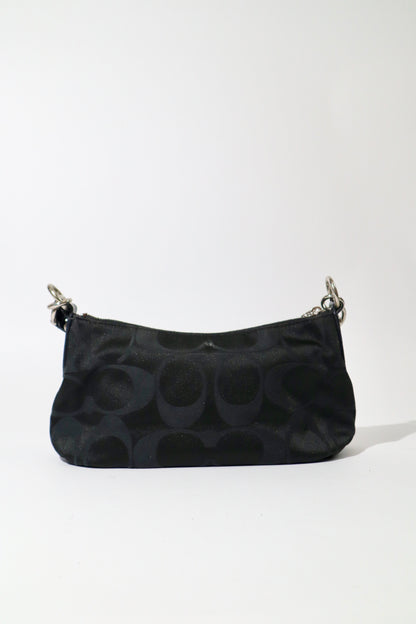Coach Poppy Signature Canvas Shoulder Bag in Black - 14562