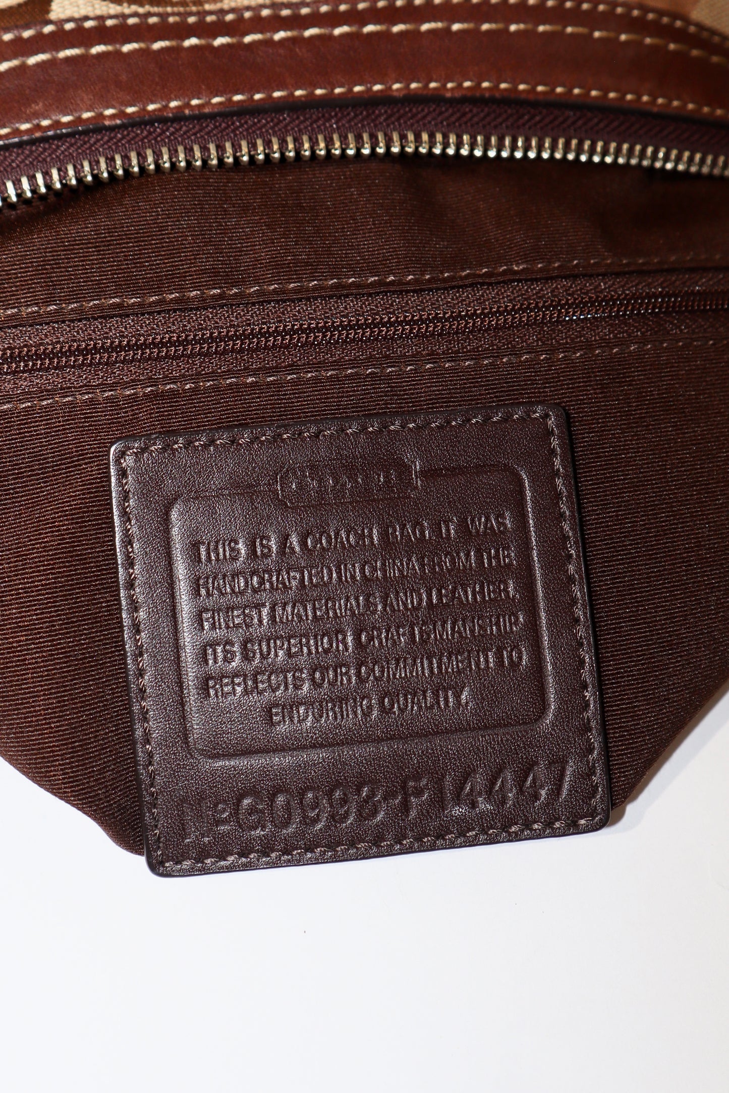 Coach Hamptons Hobo – Brown – Style F14447