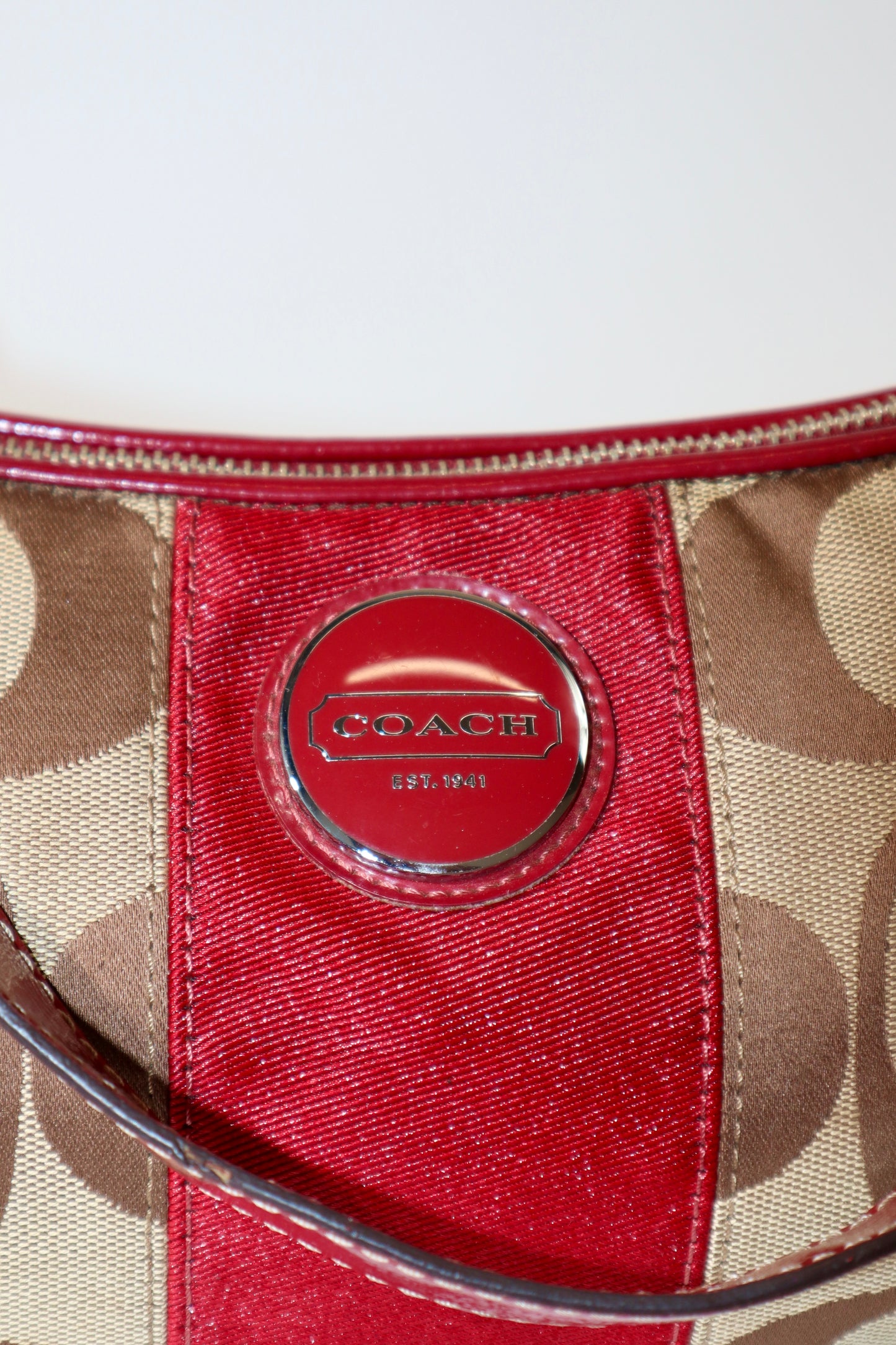 Coach 2 Way Bag in Red (style F17439)