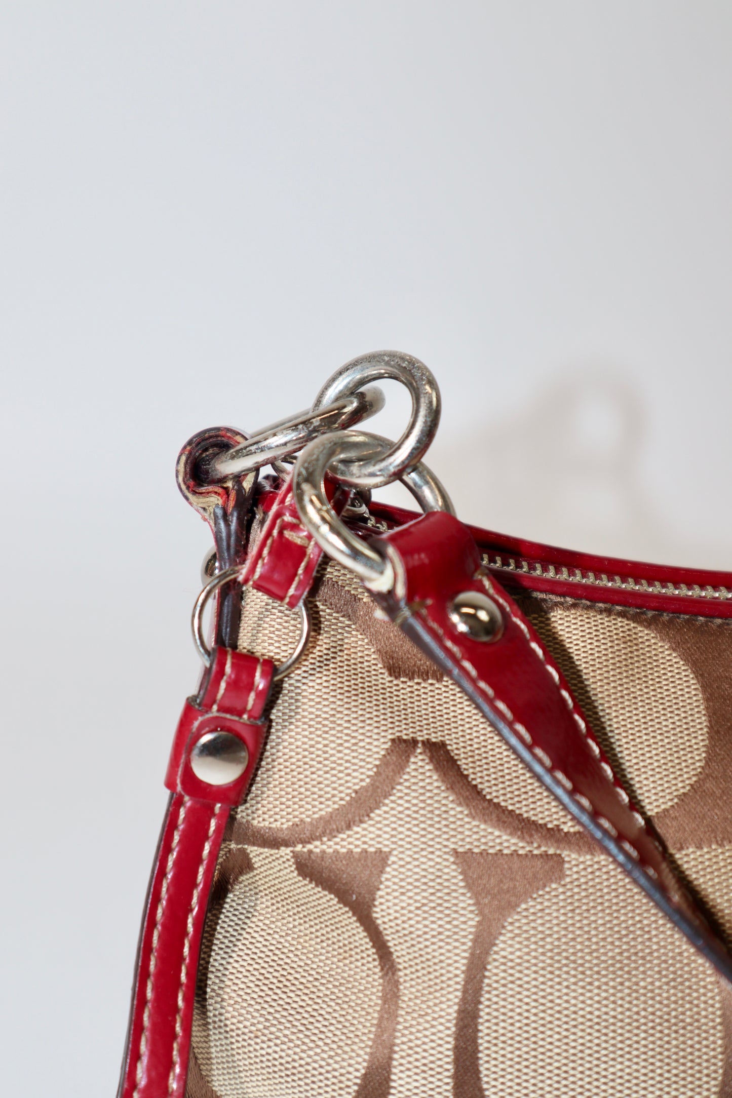 Coach 2 Way Bag in Red (style F17439)