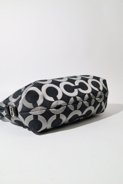 Coach Madison Op Art Shoulder Bag – Black/Grey – Style 18596