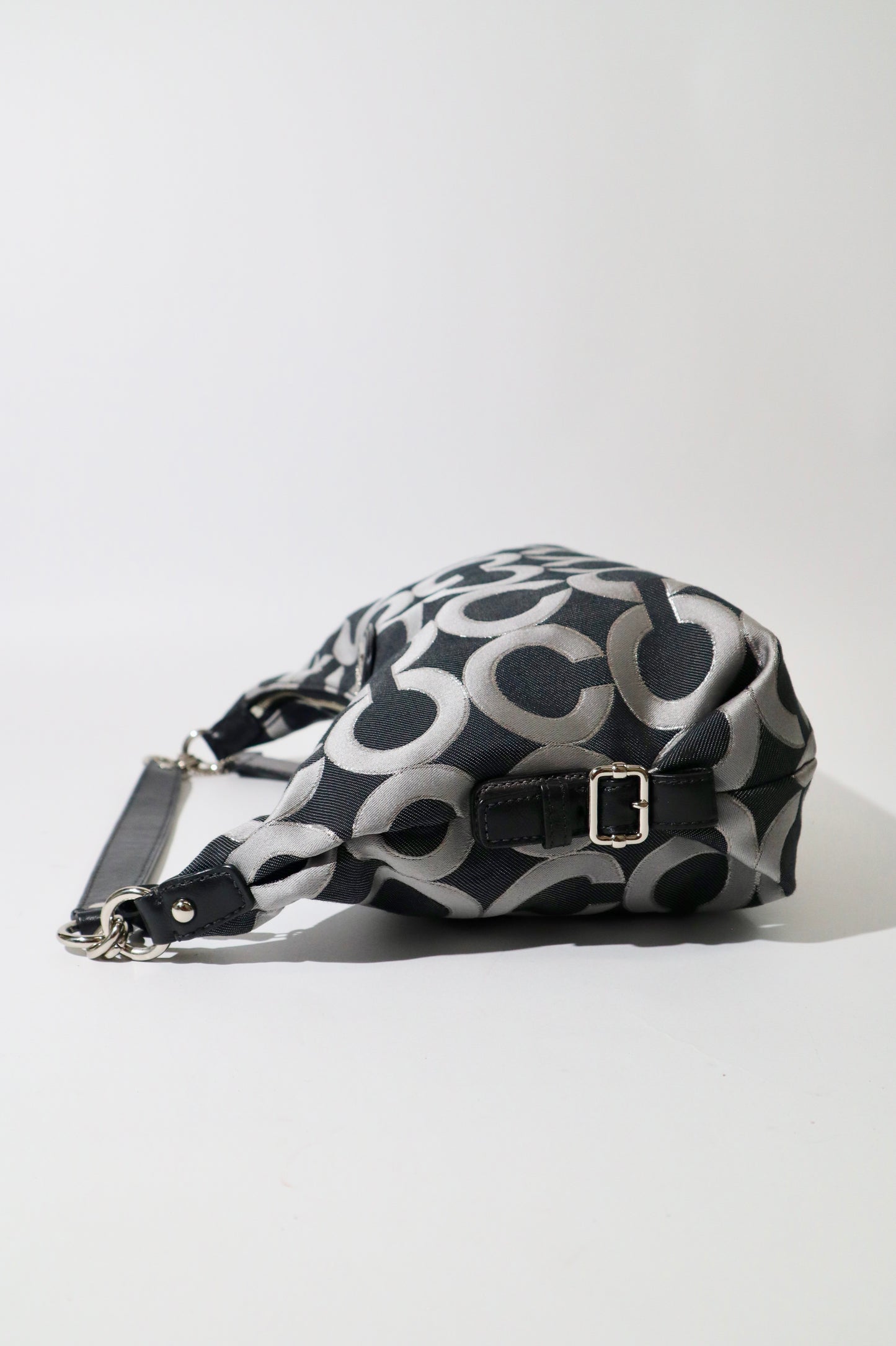 Coach Madison Op Art Shoulder Bag – Black/Grey – Style 18596