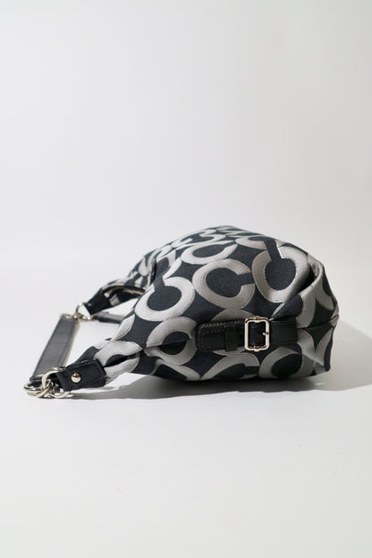Coach Madison Op Art Shoulder Bag – Black/Grey – Style 18596