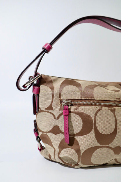 Coach Signature Canvas Crossbody Bag in Purple - F15068
