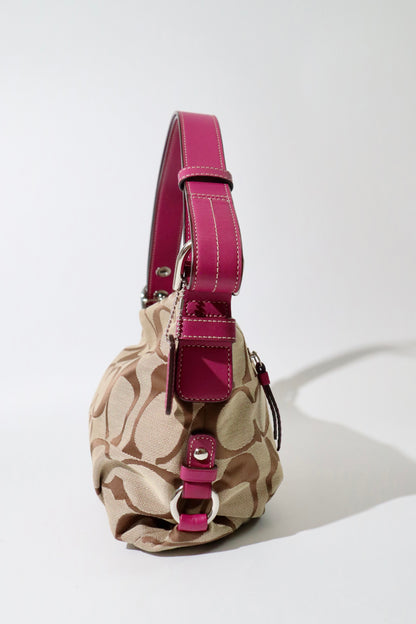 Coach Signature Canvas Crossbody Bag in Purple - F15068