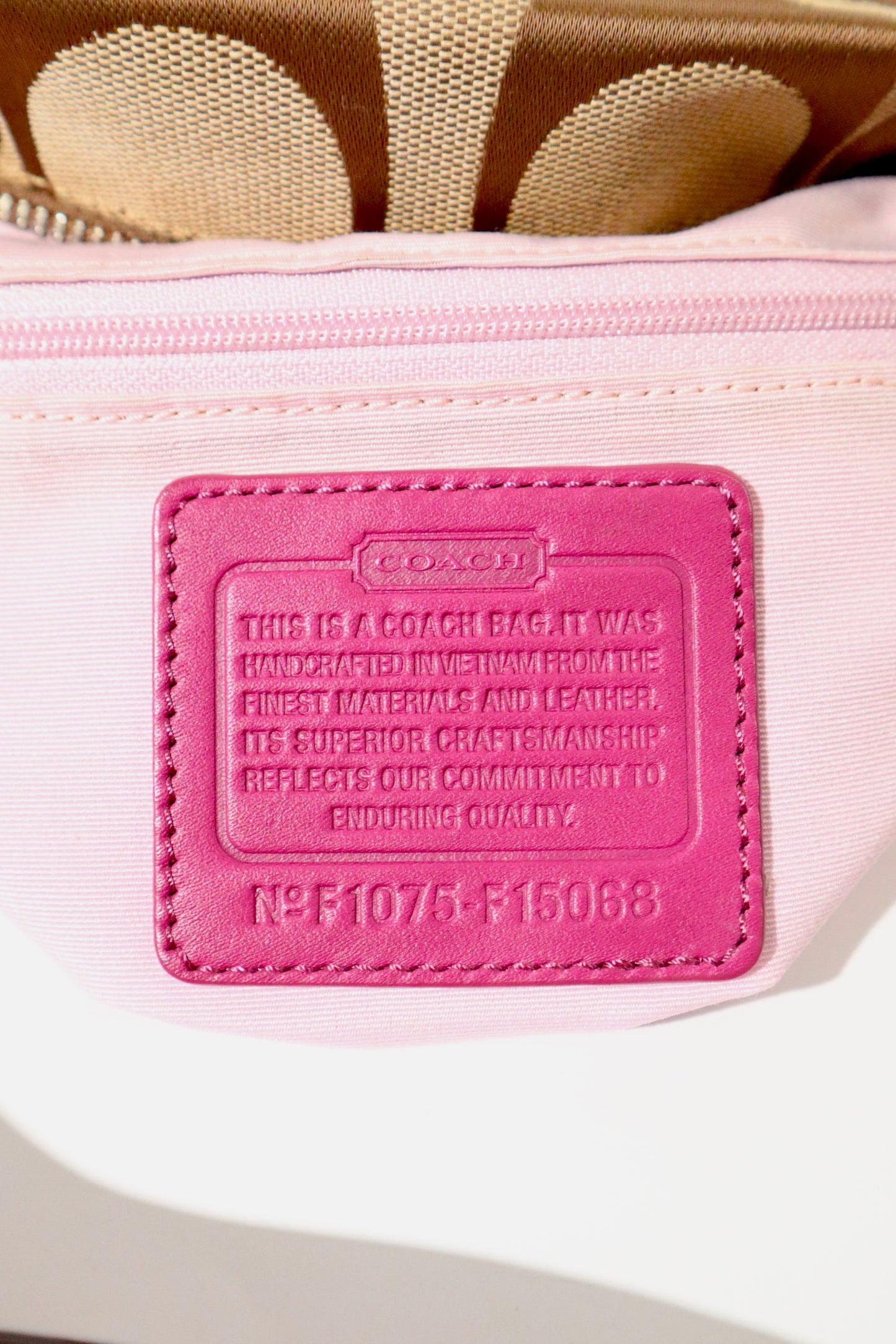 Coach Signature Canvas Crossbody Bag in Purple - F15068