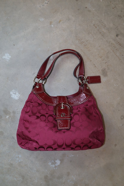Coach Medium Soho Signature Hobo in cherry red (F17094)