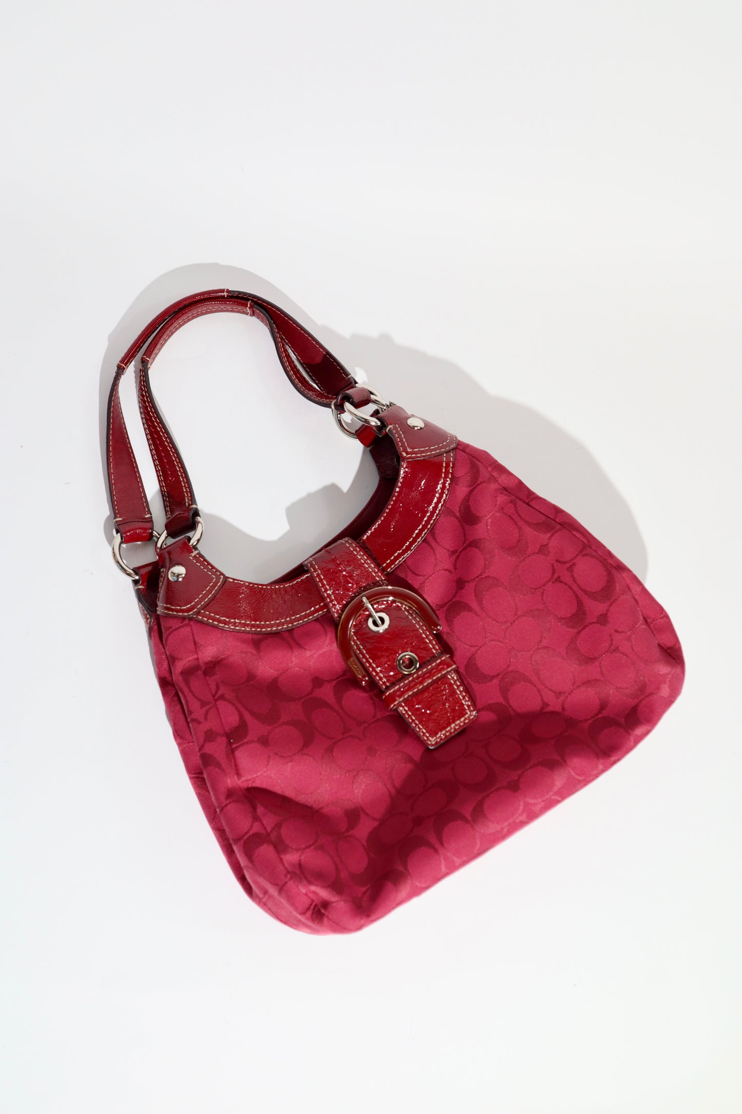 Coach Medium Soho Signature Hobo in cherry red (F17094)