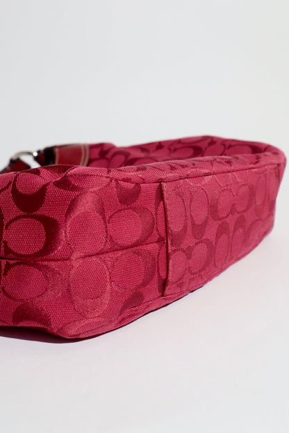 Coach Medium Soho Signature Hobo in cherry red (F17094)