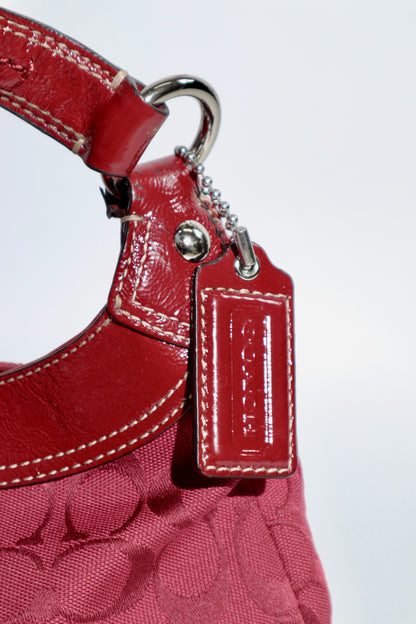 Coach Medium Soho Signature Hobo in cherry red (F17094)