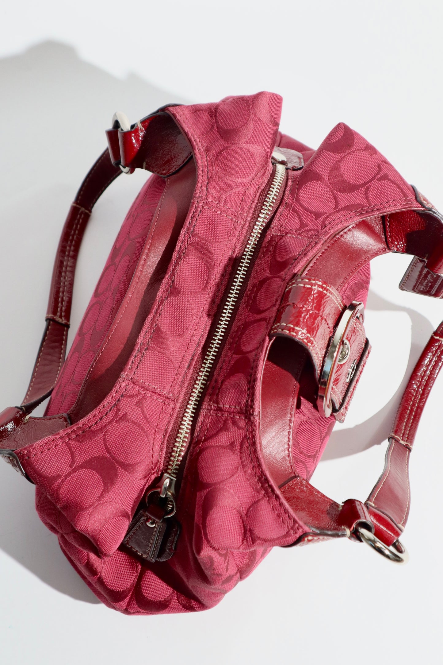 Coach Medium Soho Signature Hobo in cherry red (F17094)