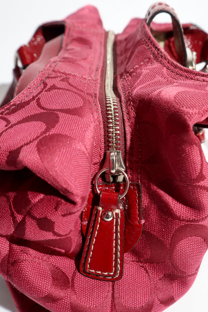 Coach Medium Soho Signature Hobo in cherry red (F17094)