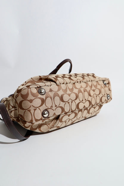 Vintage Coach Soho Tragetasche Umhängetasche in Braun - F19253