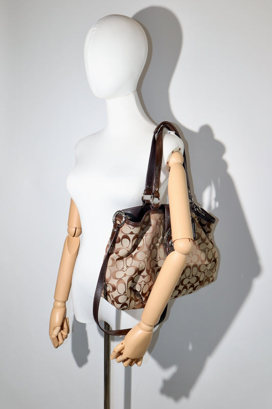 Vintage Coach Soho Tote Shoulder Bag in Brown - F17402