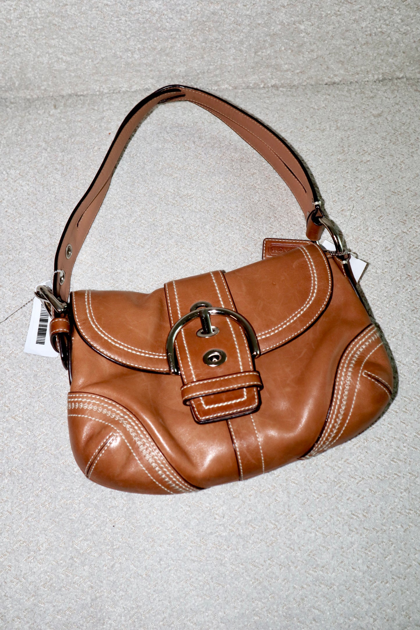 Vintage Coach 2008 Signature Soho Belt Shoulder Bag in Brown (10577)