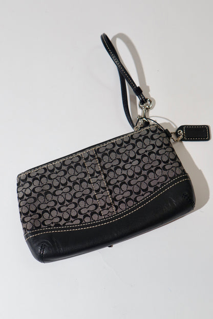 Vintage Coach 2005 Signature Soho weiße Gürtel Schultertasche