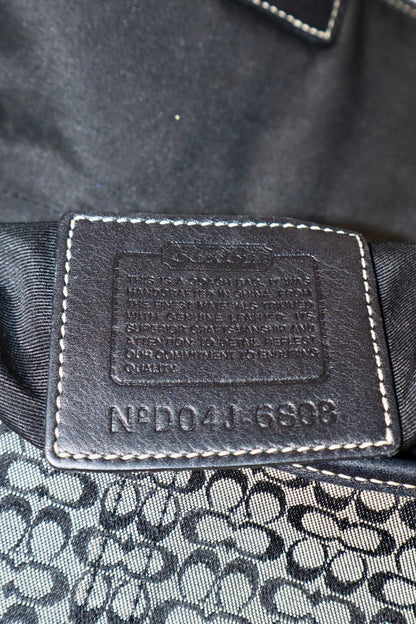 Vintage Coach 2005 Signature Soho weiße Gürtel Schultertasche
