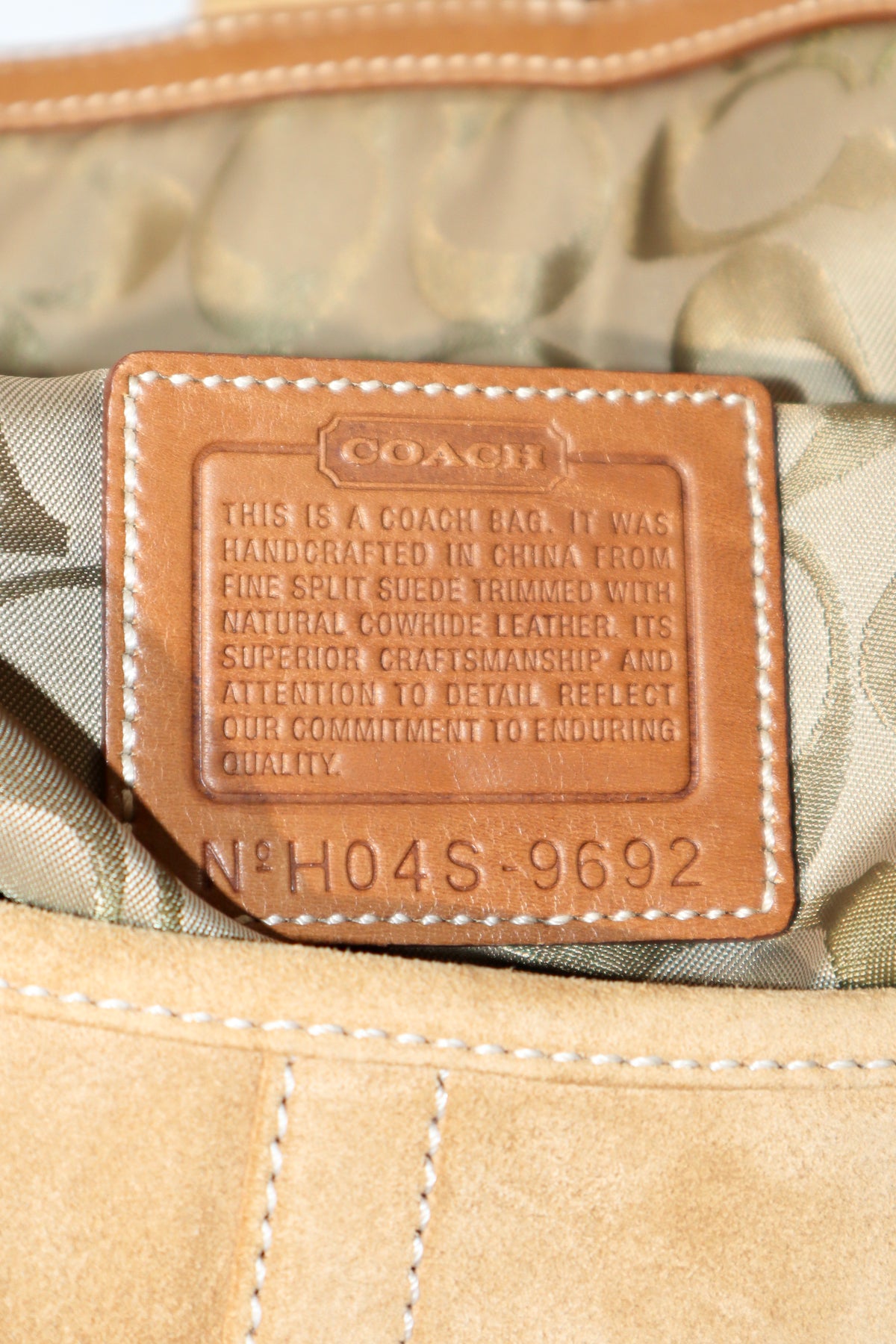 Coach Vintage 2005 Y2K Suede Soho Belt Shoulder Bag (9692)