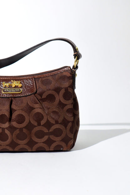 Coach Madison Mini-Schultertasche Braun