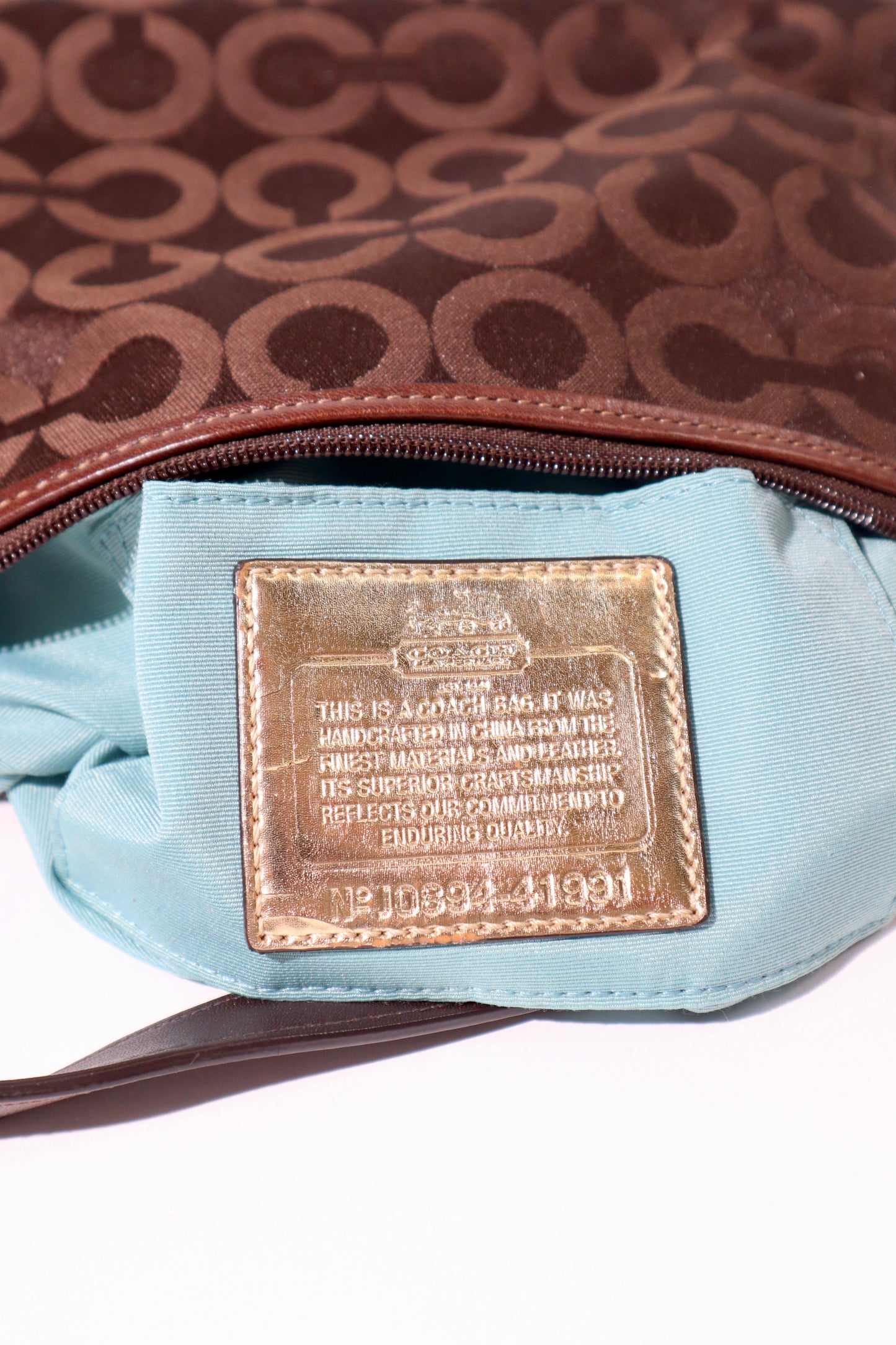Coach Madison Mini-Schultertasche Braun