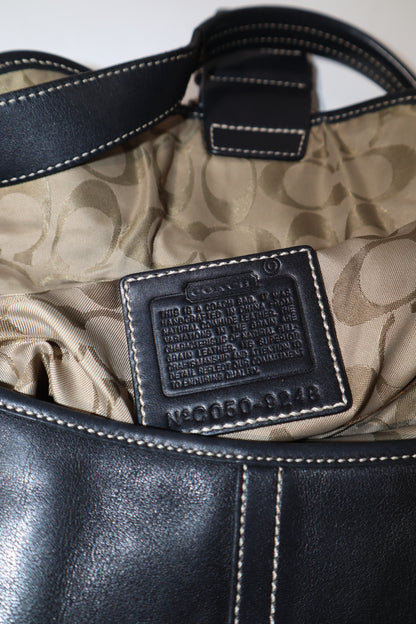 Vintage Coach 2005 Signature Soho weiße Gürtel Schultertasche
