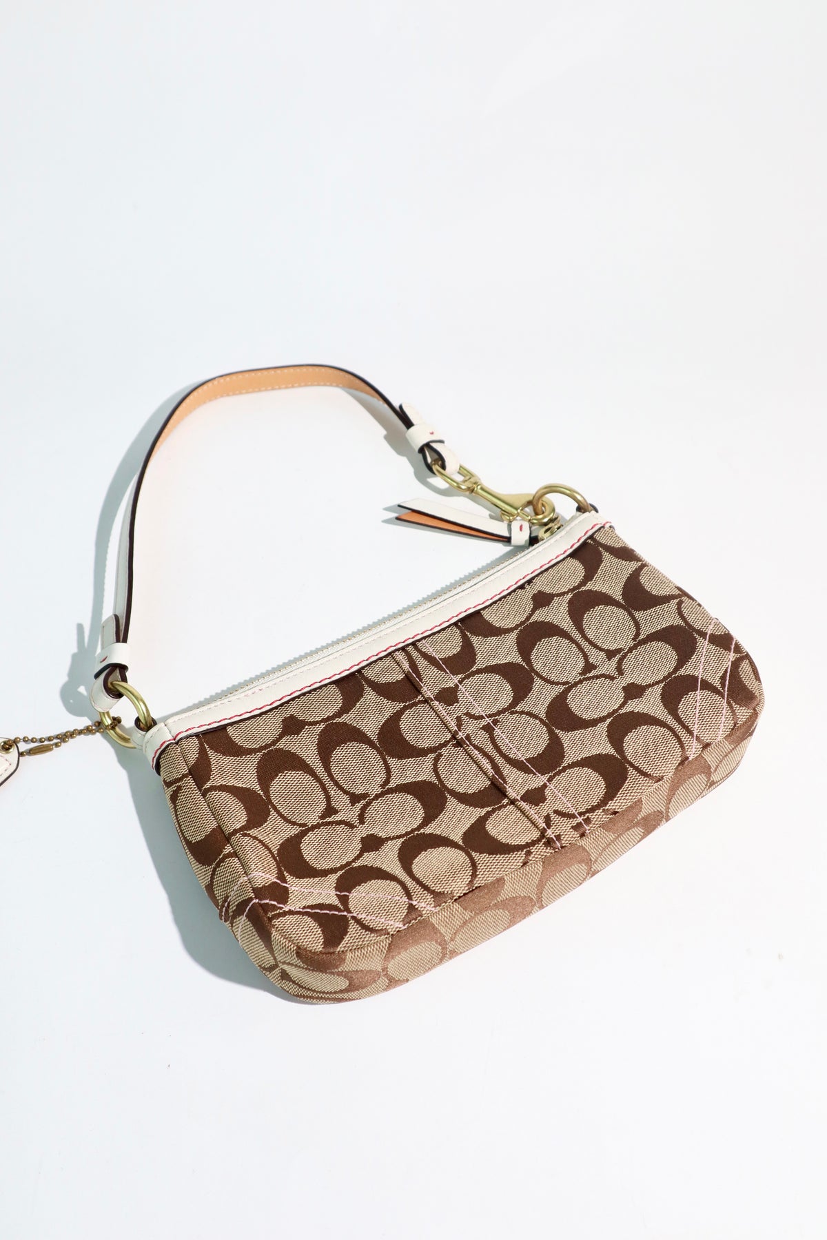 Coach Poppy Flower Demi Bag & Matching Wristlet – Red/Brown | Rare Find | Style 6264