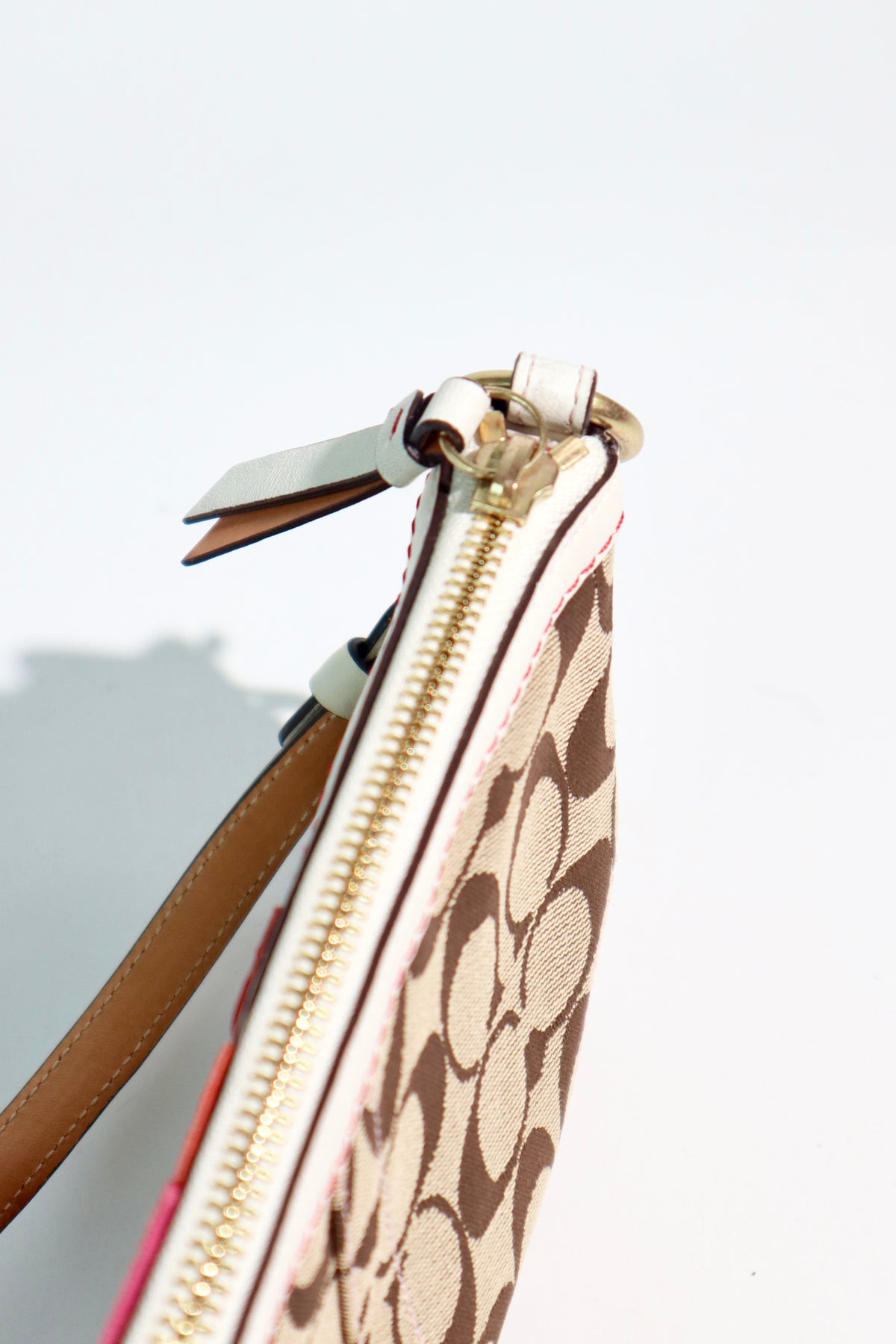 Coach Poppy Flower Demi Bag & Matching Wristlet – Red/Brown | Rare Find | Style 6264
