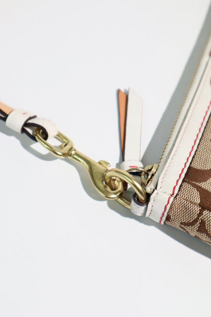 Coach Poppy Flower Demi Bag & Matching Wristlet – Red/Brown | Rare Find | Style 6264
