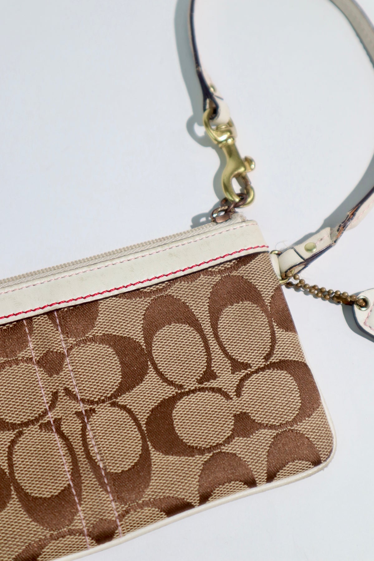 Coach Poppy Flower Demi Bag & Matching Wristlet – Red/Brown | Rare Find | Style 6264