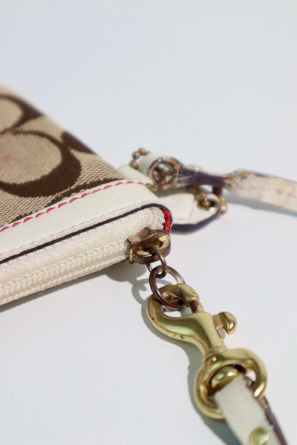 Coach Poppy Flower Demi Bag & Matching Wristlet – Red/Brown | Rare Find | Style 6264