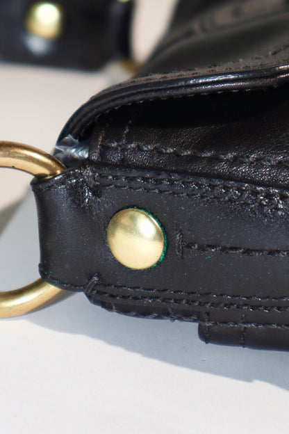 Coach Soho 2007 Black Leather Shoulder Bag – Gold Hardware