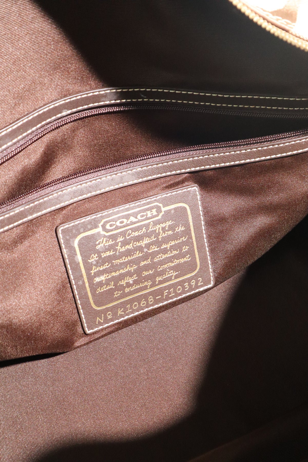 Coach Signature Stripe Boston Duffel Travel Bag, style F10392