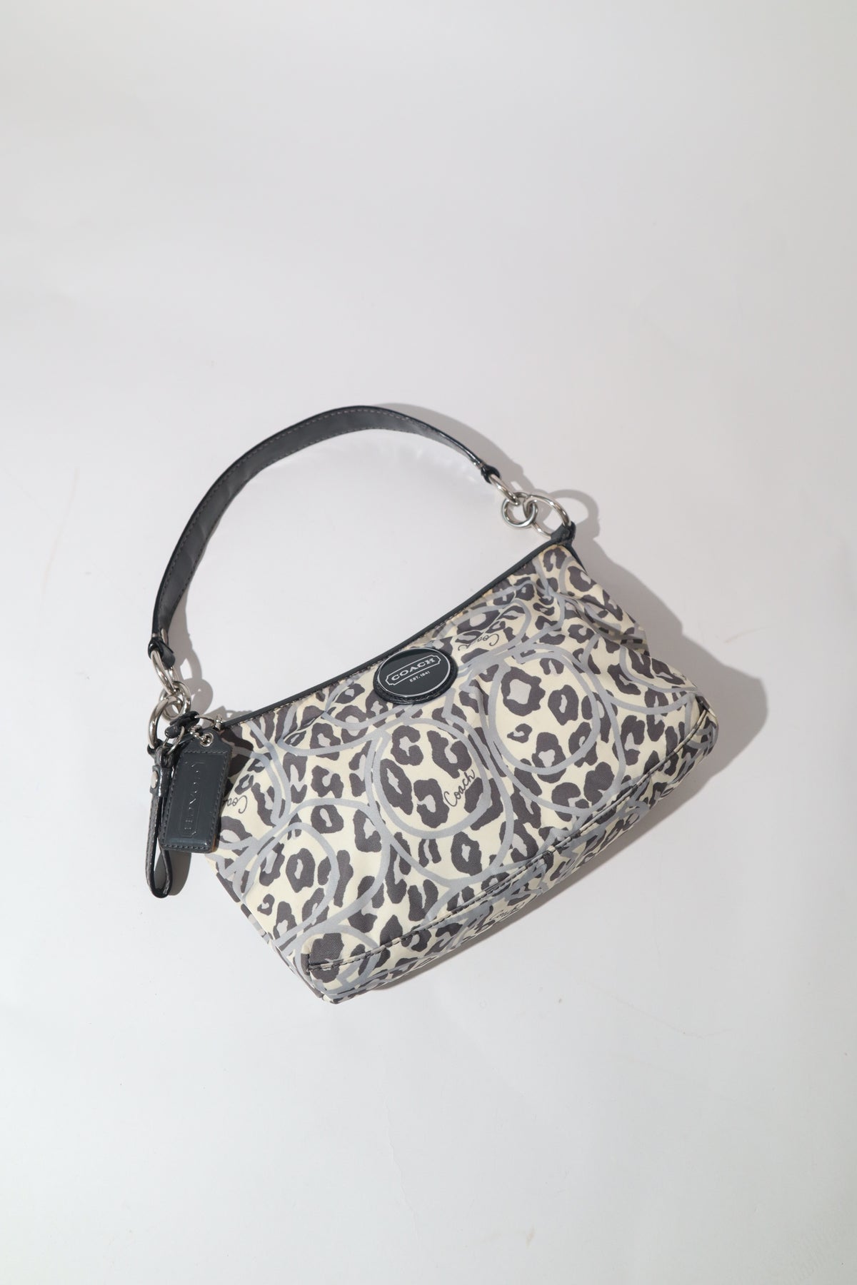 Vintage Coach 2 Way Leopard Print Shoulder Bag - (F17666) Rare Find