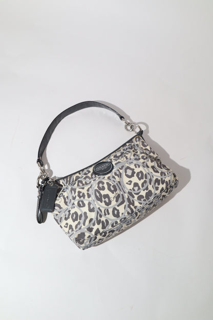 Vintage Coach 2 Way Leopard Print Shoulder Bag - (F17666) Rare Find