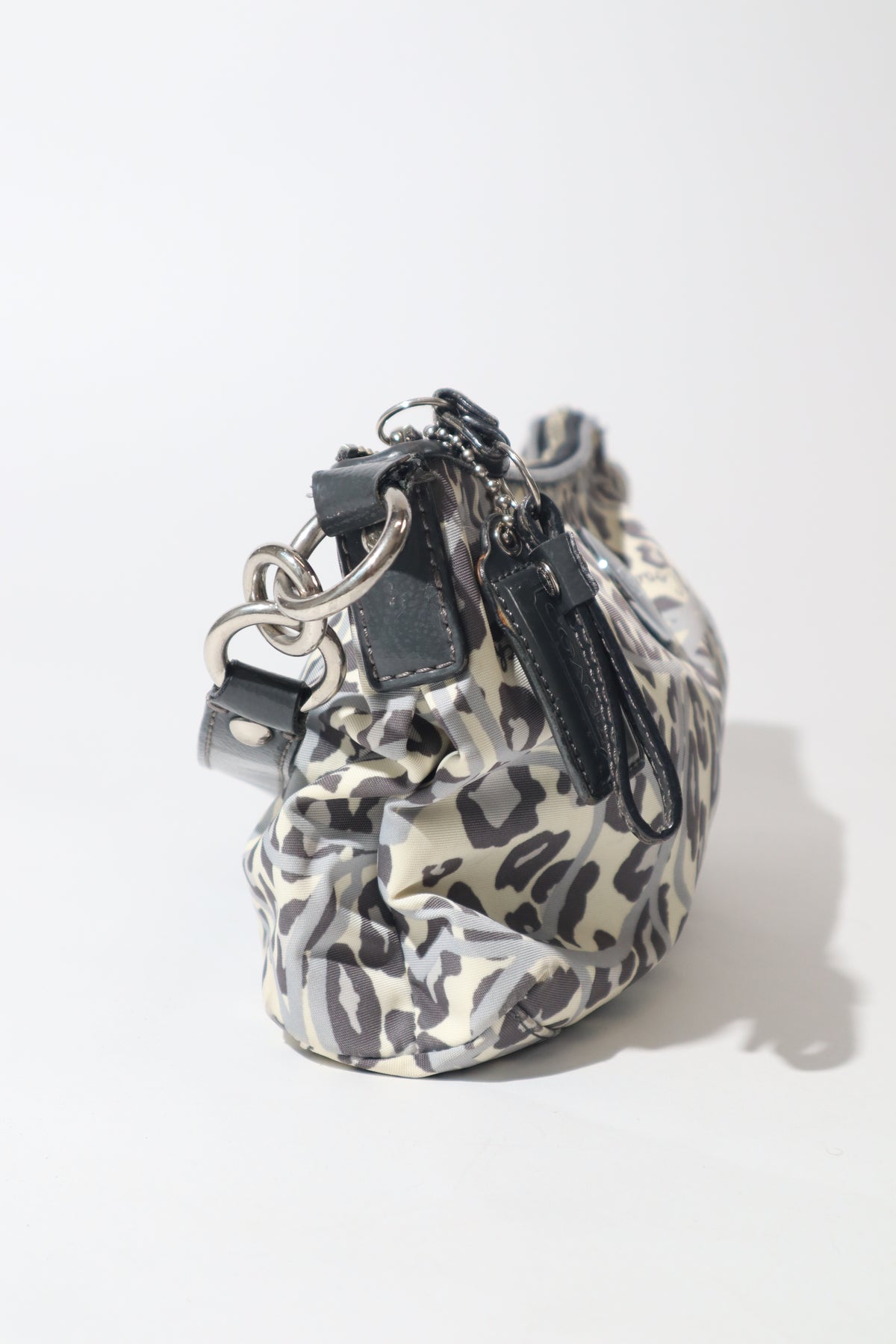 Vintage Coach 2 Way Leopard Print Shoulder Bag - (F17666) Rare Find