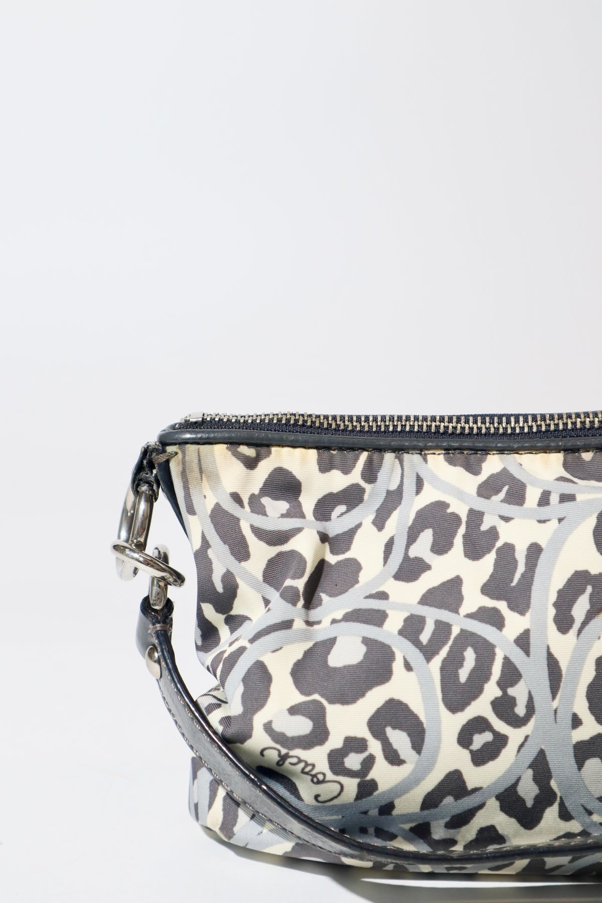 Vintage Coach 2 Way Leopard Print Shoulder Bag - (F17666) Rare Find