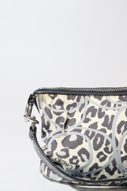 Vintage Coach 2 Way Leopard Print Shoulder Bag - (F17666) Rare Find