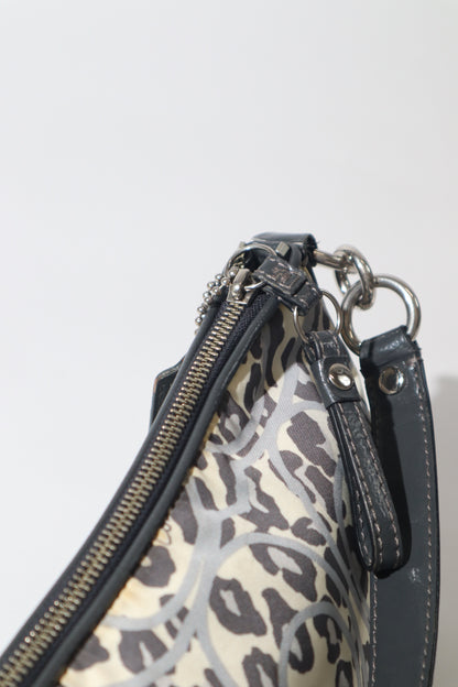 Vintage Coach 2 Way Leopard Print Shoulder Bag - (F17666) Rare Find