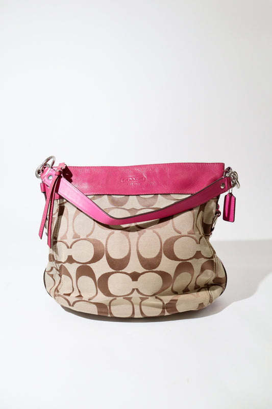 Vintage Coach Zoe Shoulder Bag in Pink Style F14709