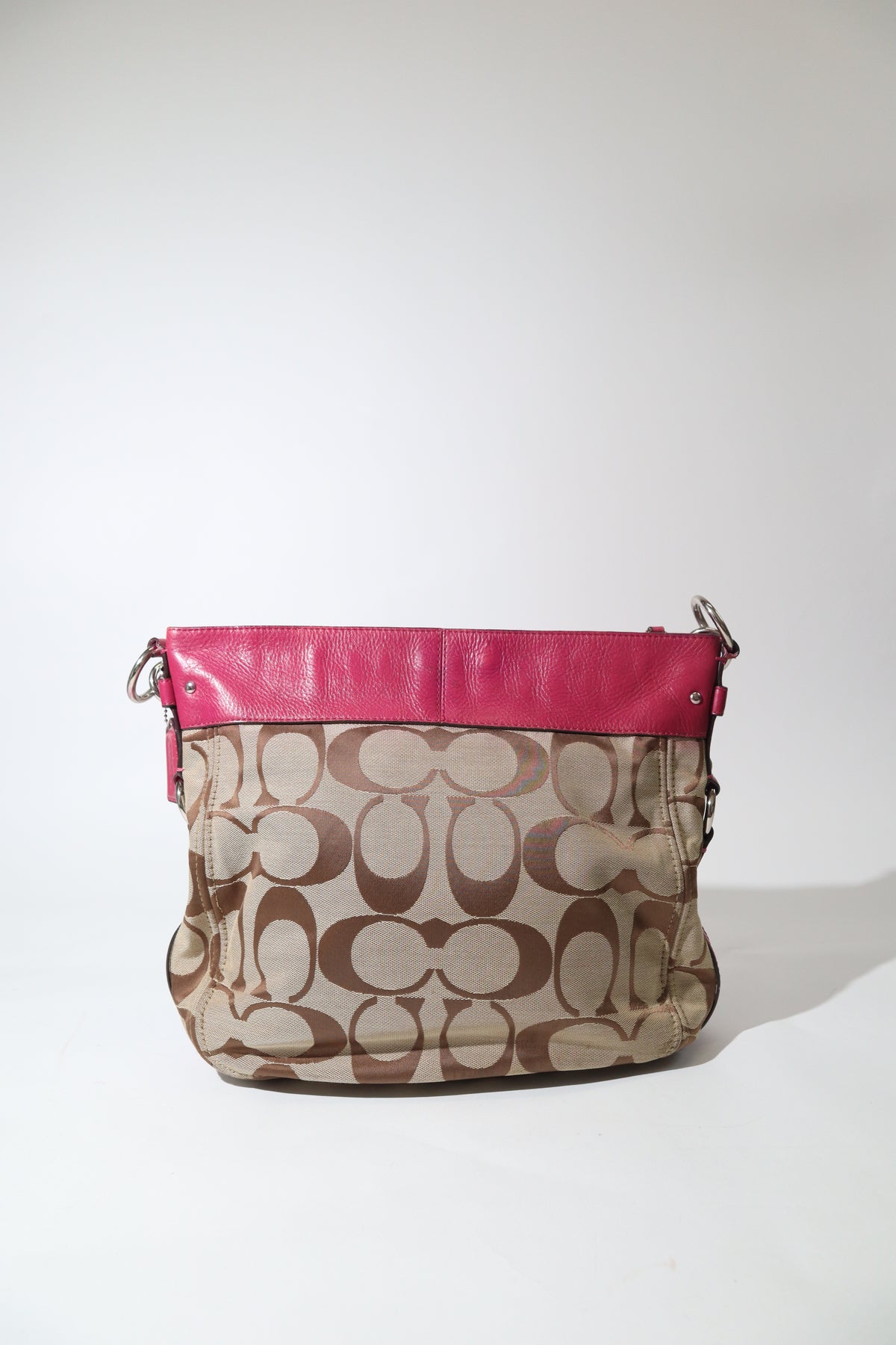 Vintage Coach Zoe Schultertasche in Braun – 12674 (Groß)