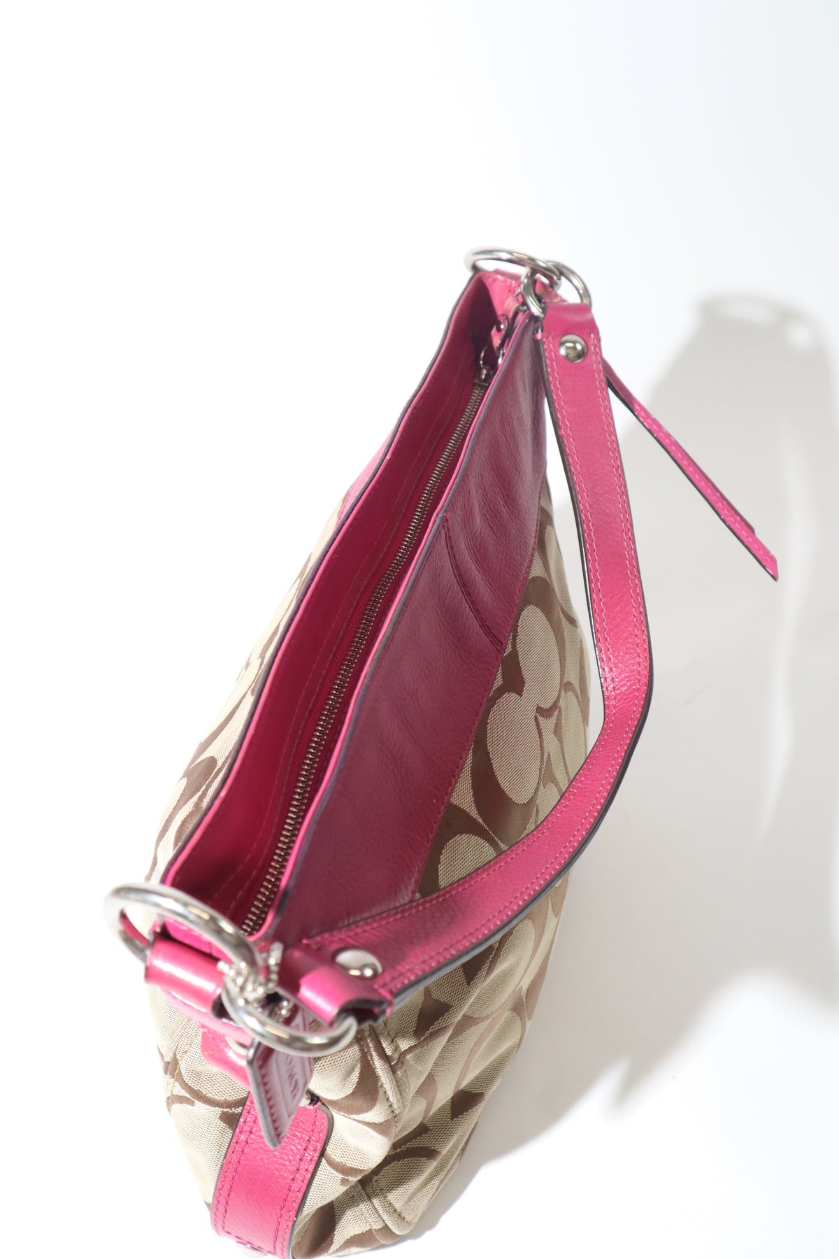 Vintage Coach Zoe Schultertasche in Braun – 12674 (Groß)