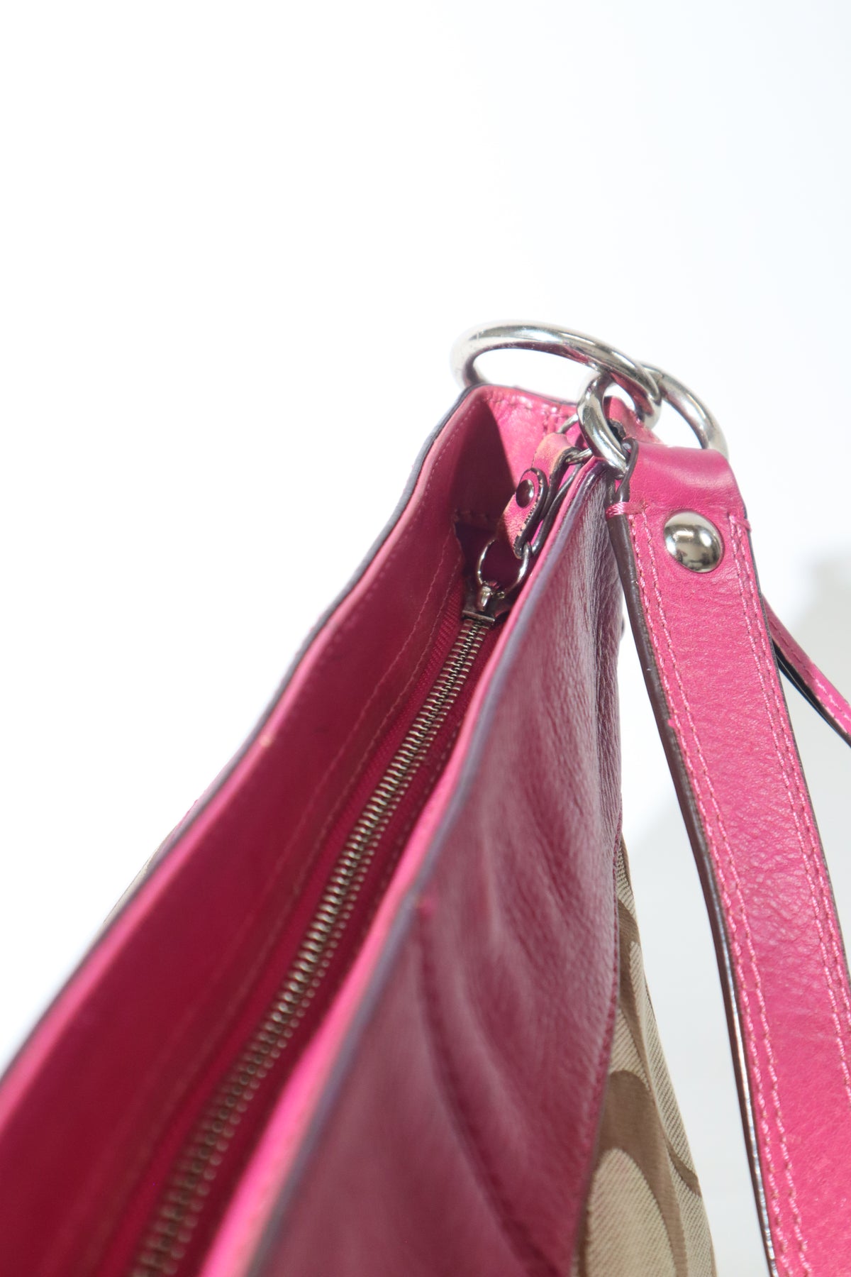 Vintage Coach Zoe Schultertasche in Braun – 12674 (Groß)