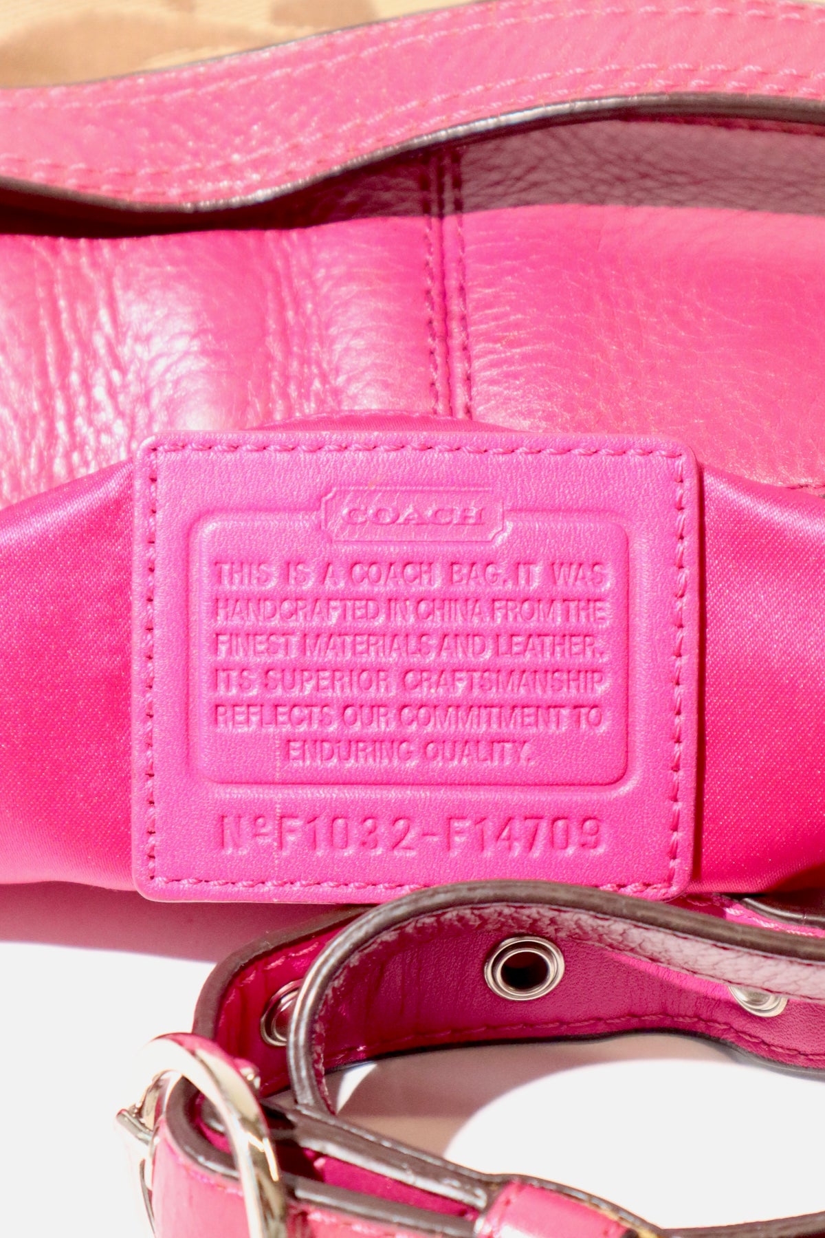 Vintage Coach Zoe Schultertasche in Braun – 12674 (Groß)