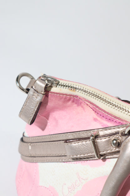 Coach Madeline Mini Tote in Braun mit goldfarbenem Drehverschluss – F12463