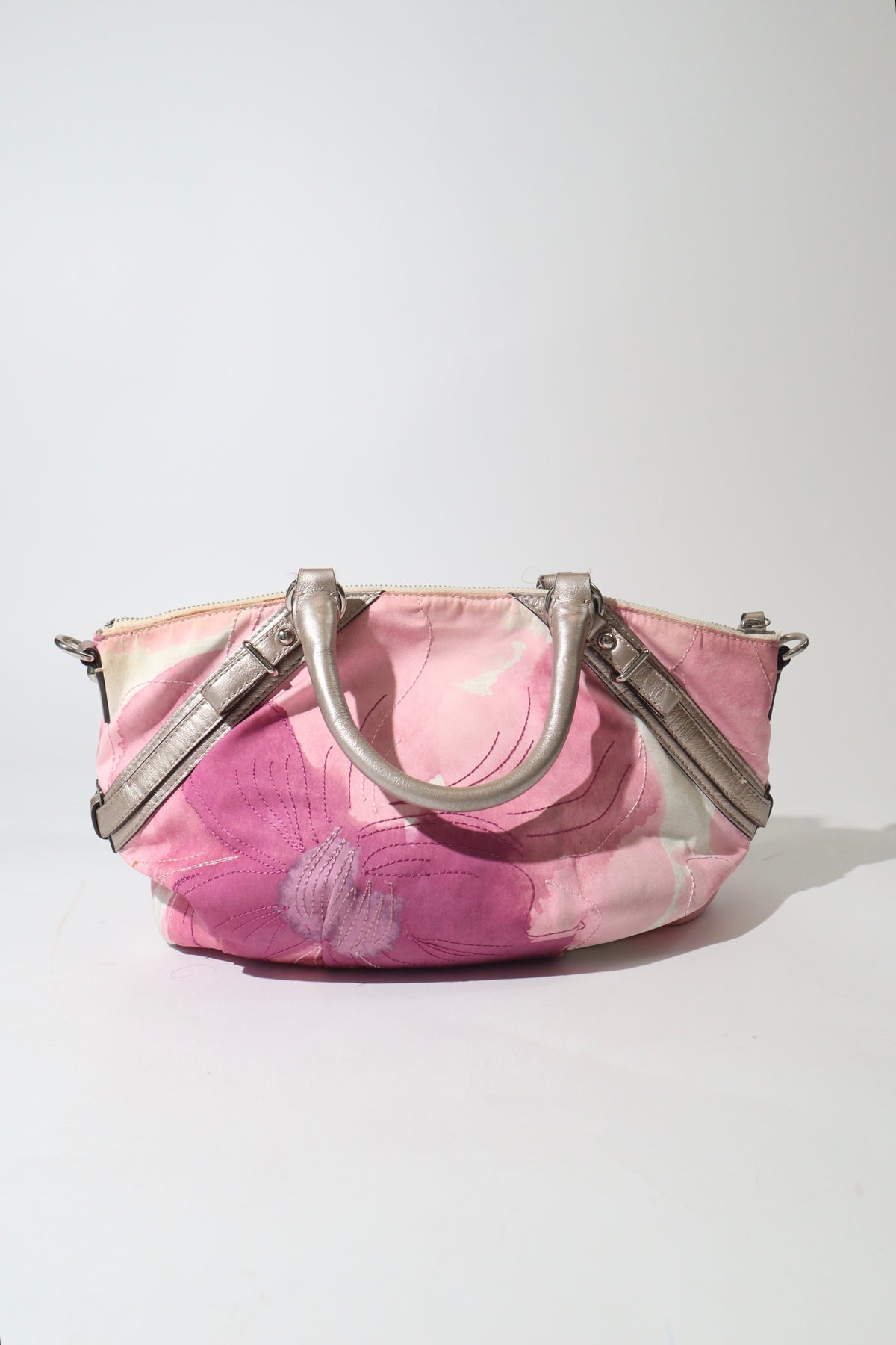 Coach Madeline Mini Tote in Braun mit goldfarbenem Drehverschluss – F12463
